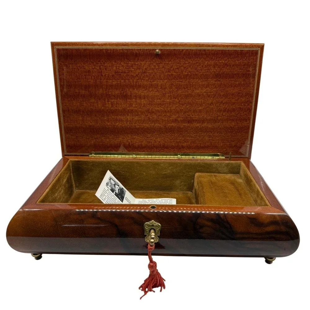 Reuge Swiss Musical Jewelry Box – Edna Hibel Art, La Bohème, With Key, Excellent